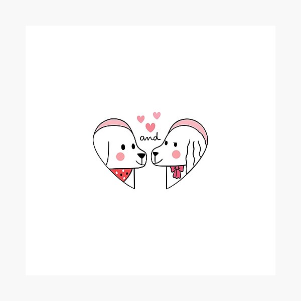 Item preview, 2 perros enamorados designed and sold by VisAIon.