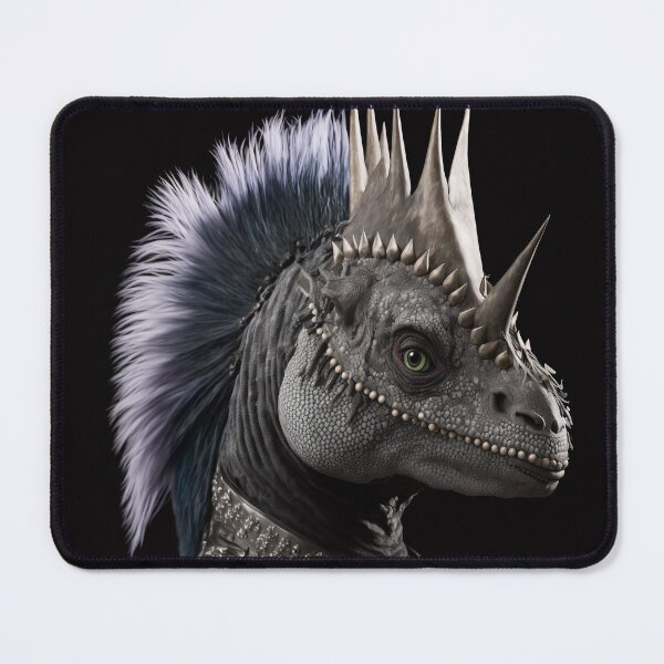 Item preview, Dinosaur with purple hair designed and sold by Simone Davino.