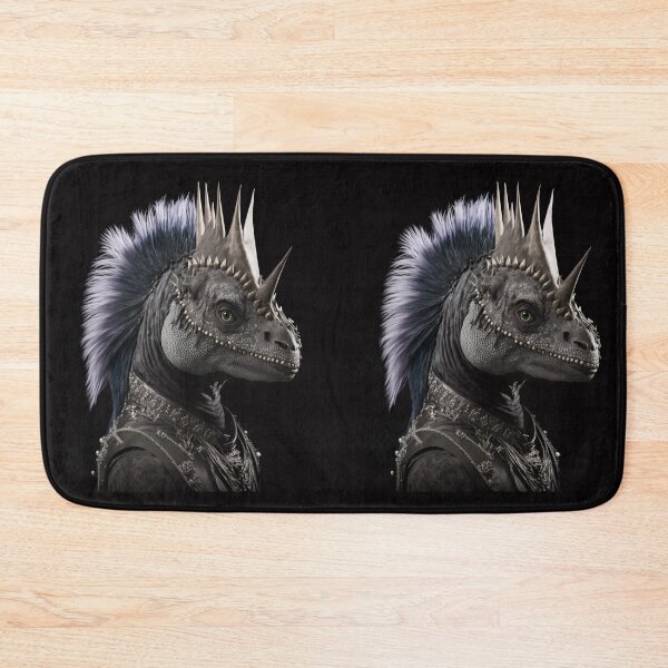 Item preview, Dinosaur with purple hair designed and sold by Simone Davino.