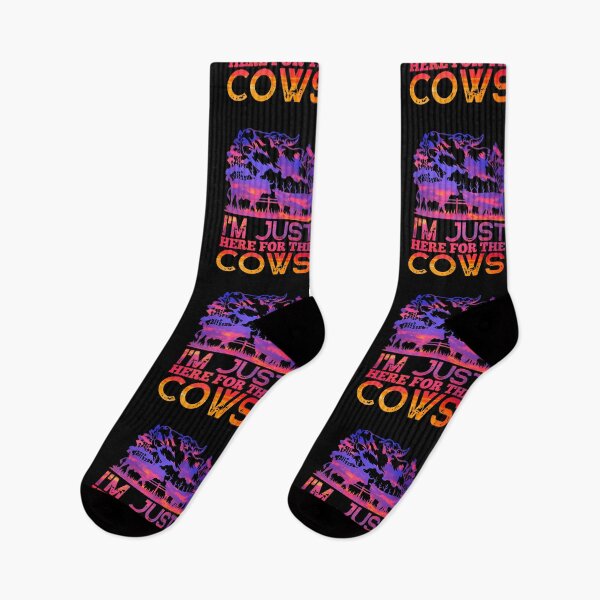 Item preview,  I'm just here for the Cows - Sunset version Cow lovers designed and sold by FarmsteadAcers.