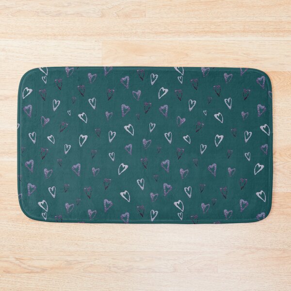 Item preview, Heart glitter cute seamless pattern purple sketch turquoise designed and sold by Yana Mustafina | Boho Soulful Designs.