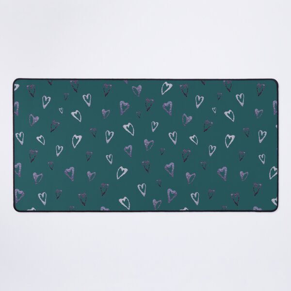 Item preview, Heart glitter cute seamless pattern purple sketch turquoise designed and sold by Yana Mustafina | Boho Soulful Designs.