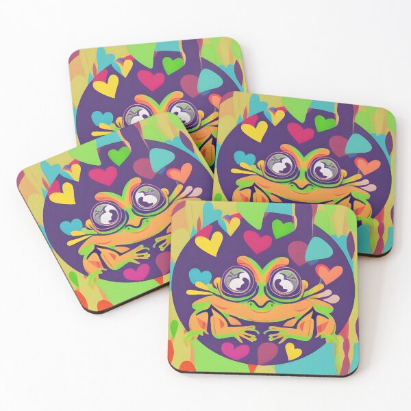 Item preview, Rana con corazones designed and sold by FamiliarPufferfish.