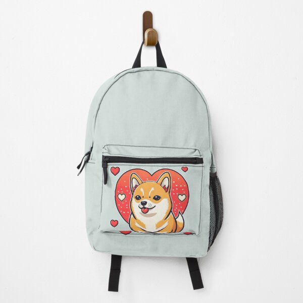 Item preview, Cute shiba inu with heart love shape valentine designed and sold by ARTeez⭐️⭐️⭐️⭐️⭐️.
