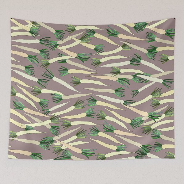 Item preview, Daikon Radish Carrot Roots designed and sold by NOTSNIW ART.
