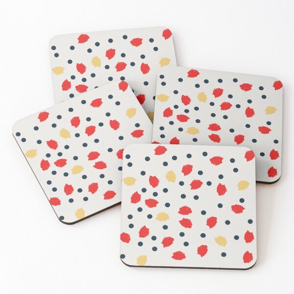 Item preview, Red, Gold, and Black Abstract Spots designed and sold by Gumblebee Design.