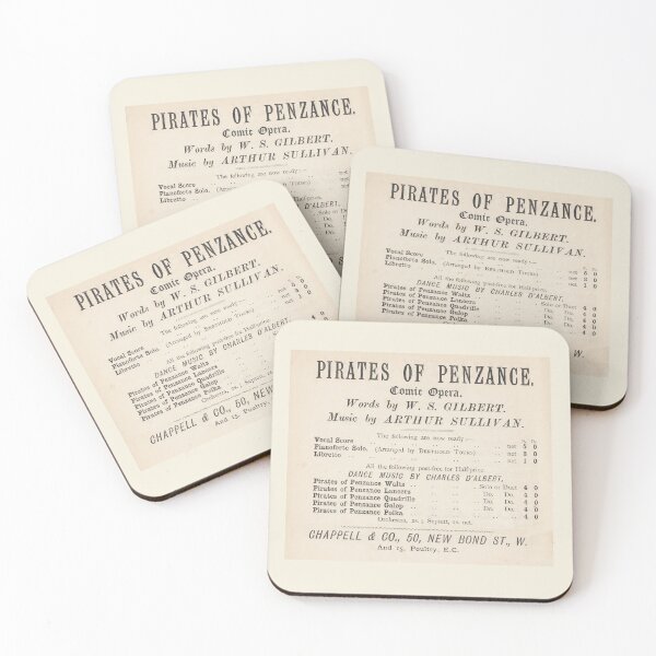 Item preview, Pirates of Penzance vocal pianoforte score vintage advert designed and sold by Lifes-a-boon.