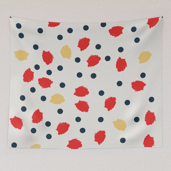 Item preview, Red, Gold, and Black Abstract Spots designed and sold by Gumblebee Design.