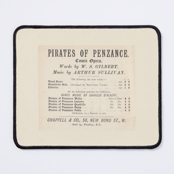 Item preview, Pirates of Penzance vocal pianoforte score vintage advert designed and sold by Lifes-a-boon.