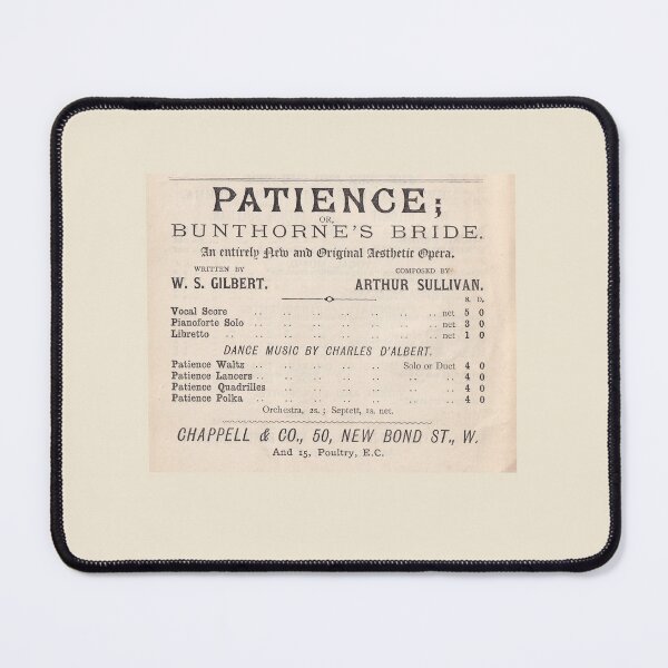 Item preview, Patience vocal pianoforte score vintage advert designed and sold by Lifes-a-boon.