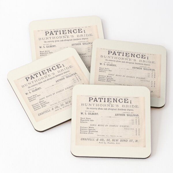 Item preview, Patience vocal pianoforte score vintage advert designed and sold by Lifes-a-boon.