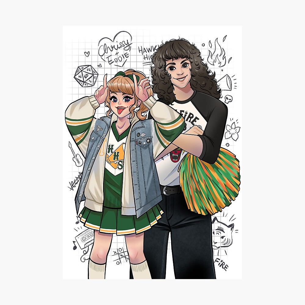 Eddie munson and chrissy fanart