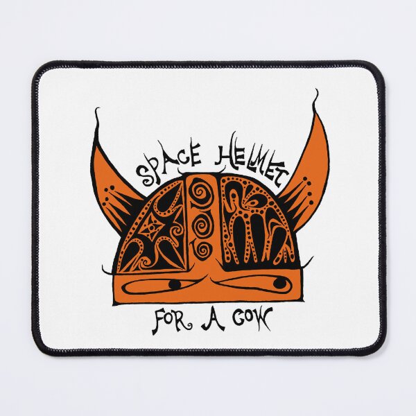 Item preview, An Orange Space Helmet for a Cow? designed and sold by rustmoon.