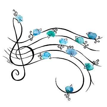 Artwork thumbnail, Musical Birds by ImagineMeraki