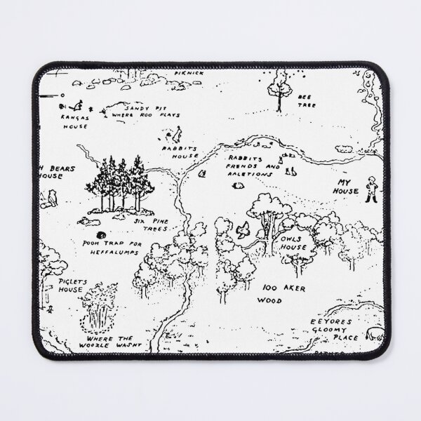 Item preview, Map of the Hundred Acre Wood designed and sold by Amy Olsen.