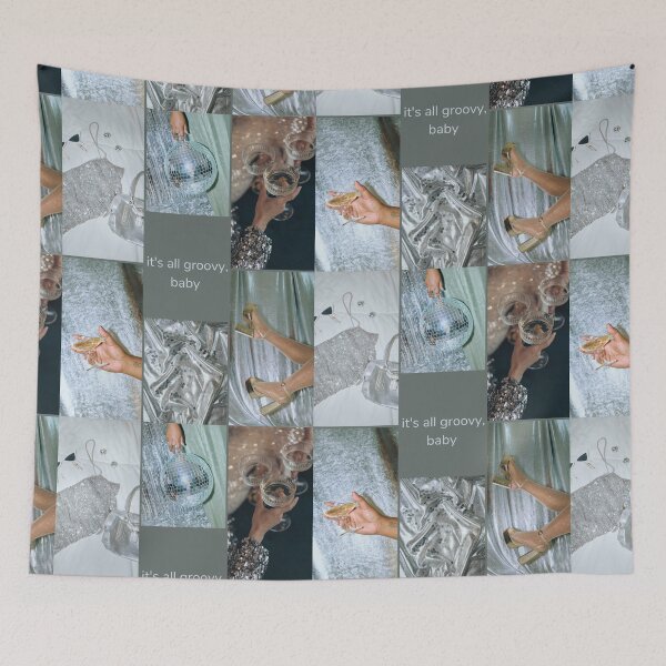 Item preview, Silver Disco Queen Groovy Print designed and sold by Femme Pastel Collective.