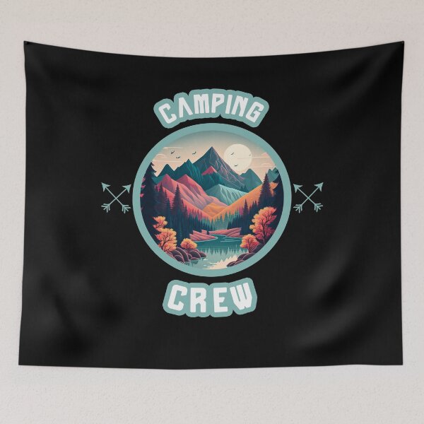 Item preview, Camping Crew Outdoor Sunset Summer Camp designed and sold by smartrocket.