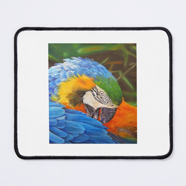 Item preview, Blue and Orange Macaw Acrylic Painting  designed and sold by Alvaro-Miranda.