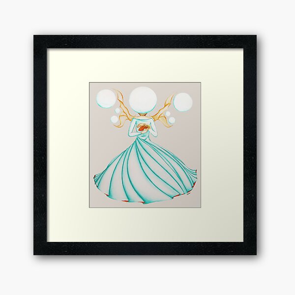The Electricity Fairy Framed Art Print