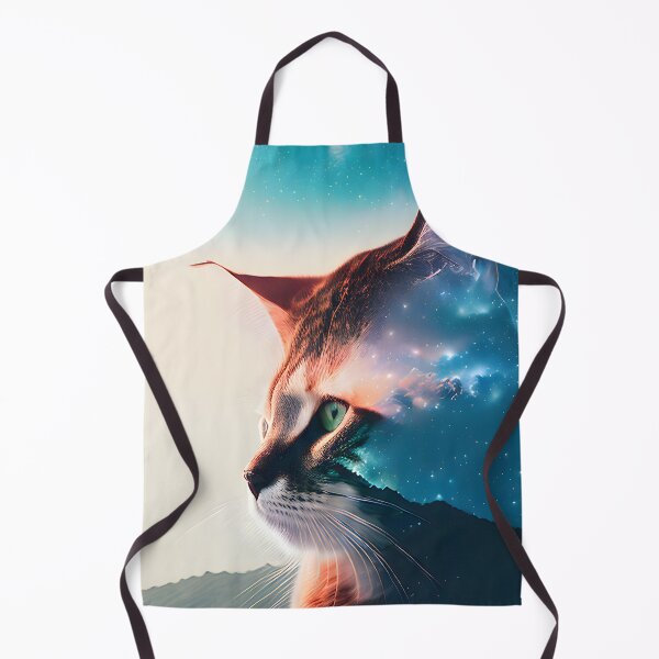 Item preview, Galaxy Cat Double Exposure - Modern Digital Art designed and sold by Ai-michiart.