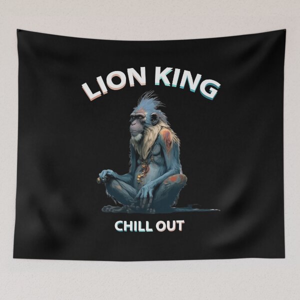 Item preview, Lion King 2 Meditation Chill Out Calm Down Graphic designed and sold by MERY-DESIGNS.