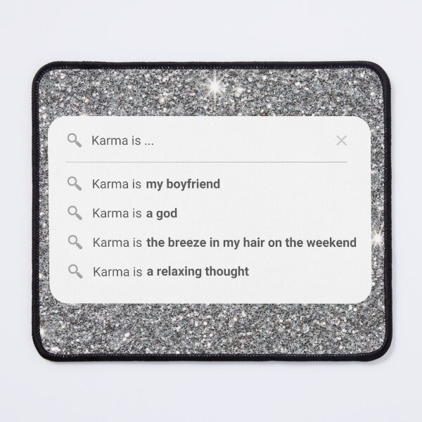 Taylor Swift Midnights Karma - Silver Mouse Pad