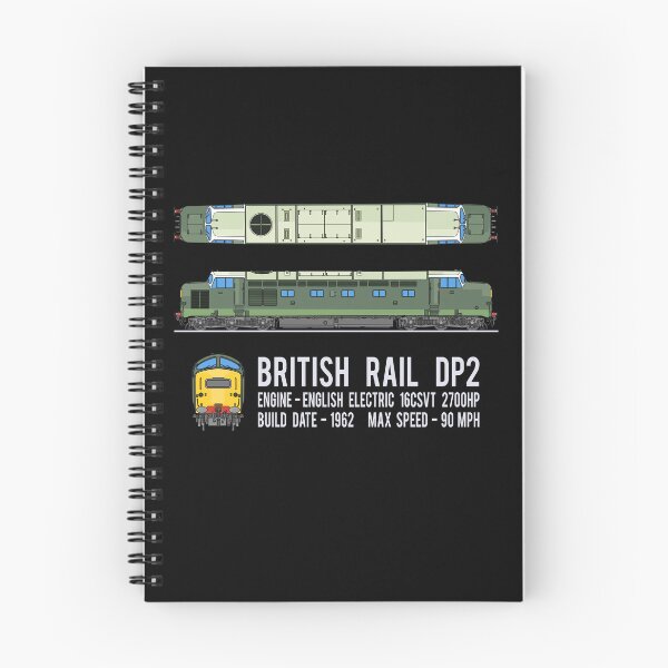 Item preview, British Rail DP2 Diesel Electric Locomotive Train Diagram Gift designed and sold by Maljonic.