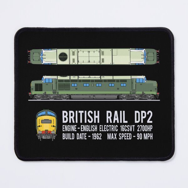 Item preview, British Rail DP2 Diesel Electric Locomotive Train Diagram Gift designed and sold by Maljonic.