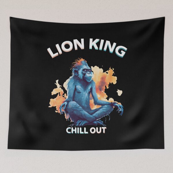 Item preview, Lion King 4 Meditation Chill Out Calm Down Graphic designed and sold by MERY-DESIGNS.