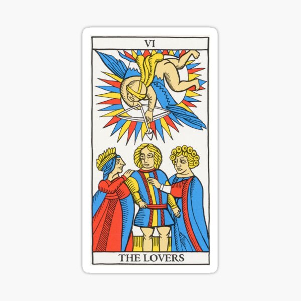 Item preview, The Lovers - Marseilles Tarot Deck designed and sold by taroteca.