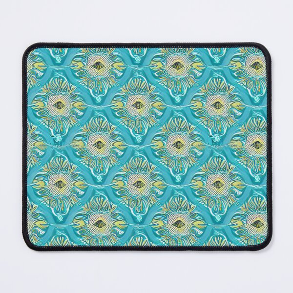 Item preview, Yellow and blue flowers pattern designed and sold by SomePatterns.