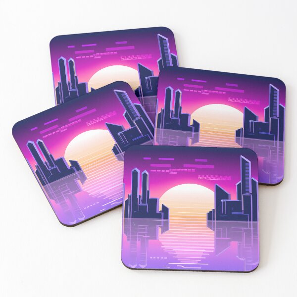 Item preview, Synthwave City Skyline designed and sold by novius.