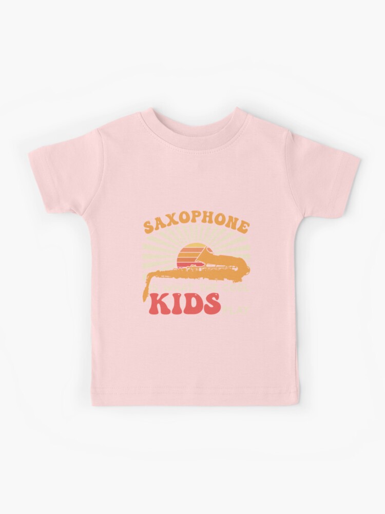 T-shirt enfant for Sale avec l'œuvre « Mon saxophone rose » de l'artiste  MimieTrouvetou