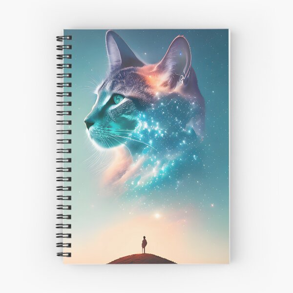 Item preview, Galaxy Cat Double Exposure - Modern Digital Art designed and sold by Ai-michiart.