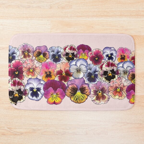 Item preview, Colorful Violet and Pansy Flowers in a fun floral design designed and sold by MeMaKiDesign.