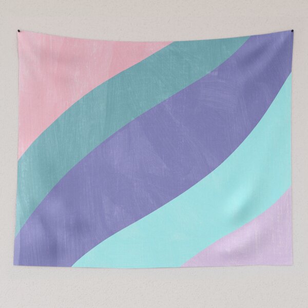Item preview, Boho abstract rainbows bright lines brush strokes. Multicolor modern waves.  designed and sold by arsiart.
