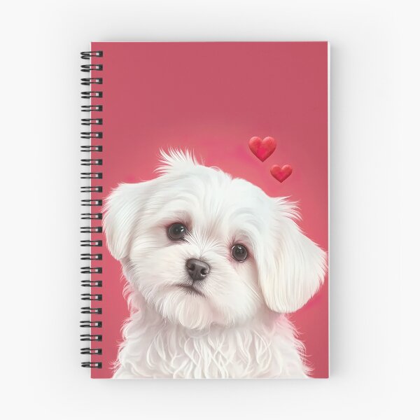Artikelvorschau, Maltese dog Valentines entworfen und verkauft von DigitalRiggs.