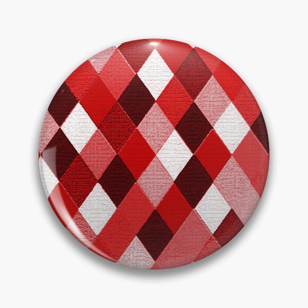 Item preview, MARDI GRAS HARLEQUIN PATTERN Red Pink White Rhombi Argyle designed and sold by BulganLumini.
