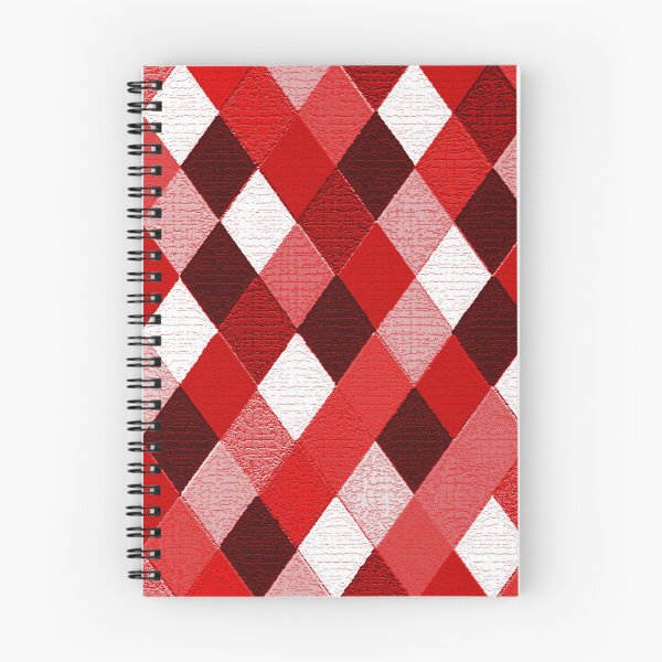 Item preview, MARDI GRAS HARLEQUIN PATTERN Red Pink White Rhombi Argyle designed and sold by BulganLumini.