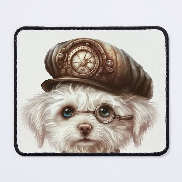 Item preview, Maltese dog Steampunk designed and sold by DigitalRiggs.