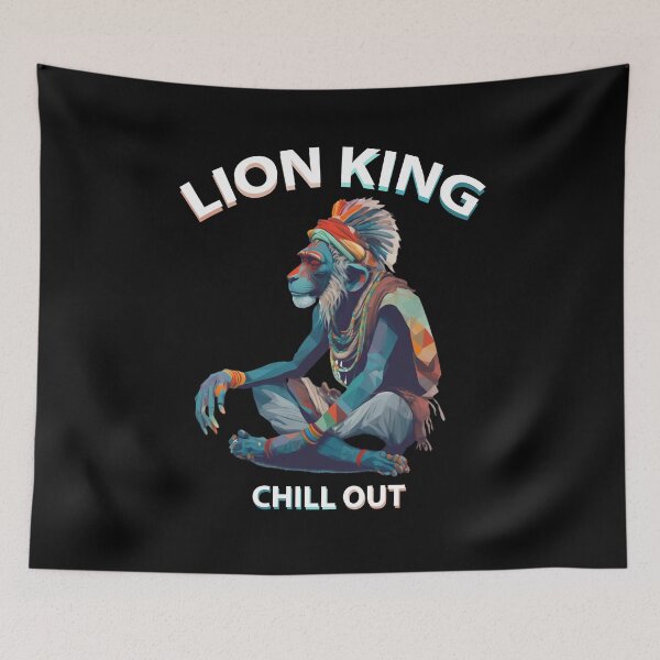 Item preview, Lion King 5 Meditation Chill Out Calm Down Graphic designed and sold by MERY-DESIGNS.