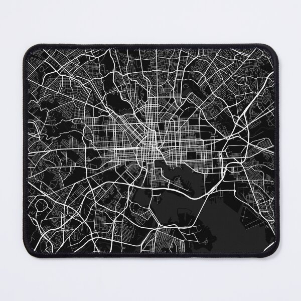 Item preview, Baltimore City Map of Maryland, USA - Full Moon designed and sold by deMAP.