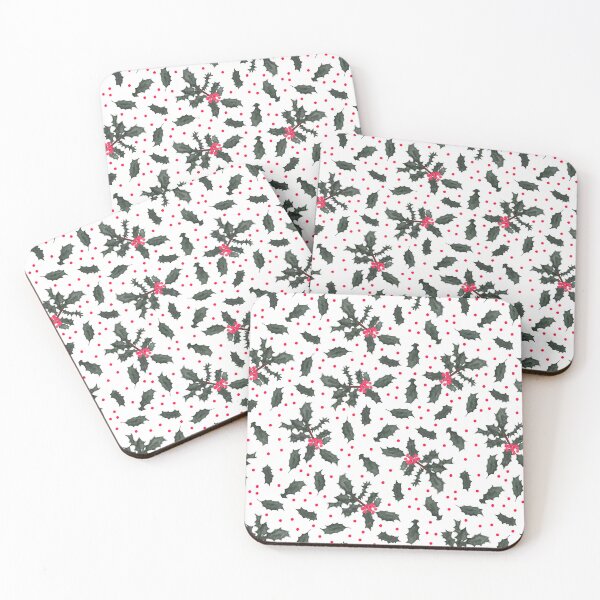 Item preview, Festive Watercolor Holly  designed and sold by dKarthdesign.