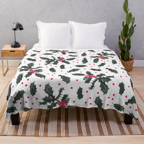 Item preview, Festive Watercolor Holly designed and sold by dKarthdesign.