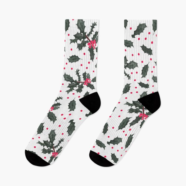 Item preview, Festive Watercolor Holly  designed and sold by dKarthdesign.