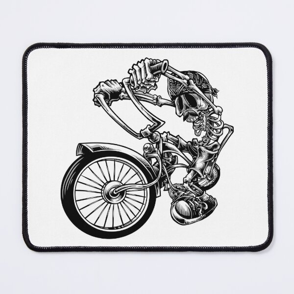 Item preview, low rider bicycle skull illstration designed and sold by infinityind.
