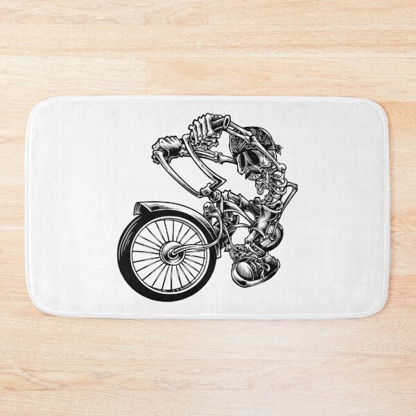 Item preview, low rider bicycle skull illstration designed and sold by infinityind.