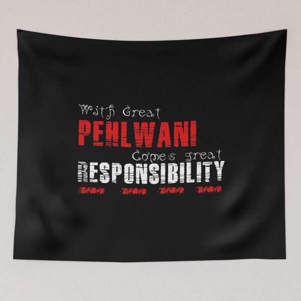 Item preview, With great Pehlwani comes great responsibility designed and sold by MartialArtsNerd.