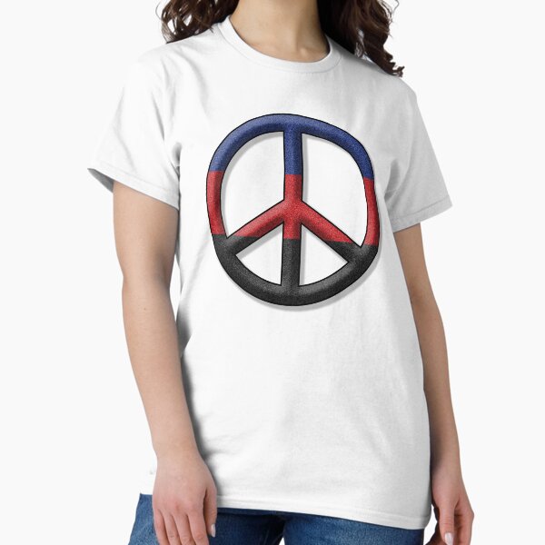 Peace Pride design in Polyamory pride flag colors Classic T-Shirt