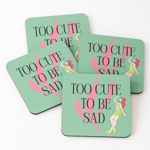 Item preview, Too Cute to Be Sad - Redhead designed and sold by Femme Pastel Collective.
